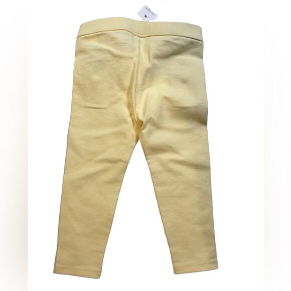 NWT Janie and Jack Girls 2 Pair Pink/White Pants & Yellow Leggings - Size 18-24M - Picture 8 of 12